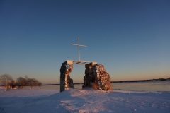 Sv. Jura baznīcas drupas ziemā I
