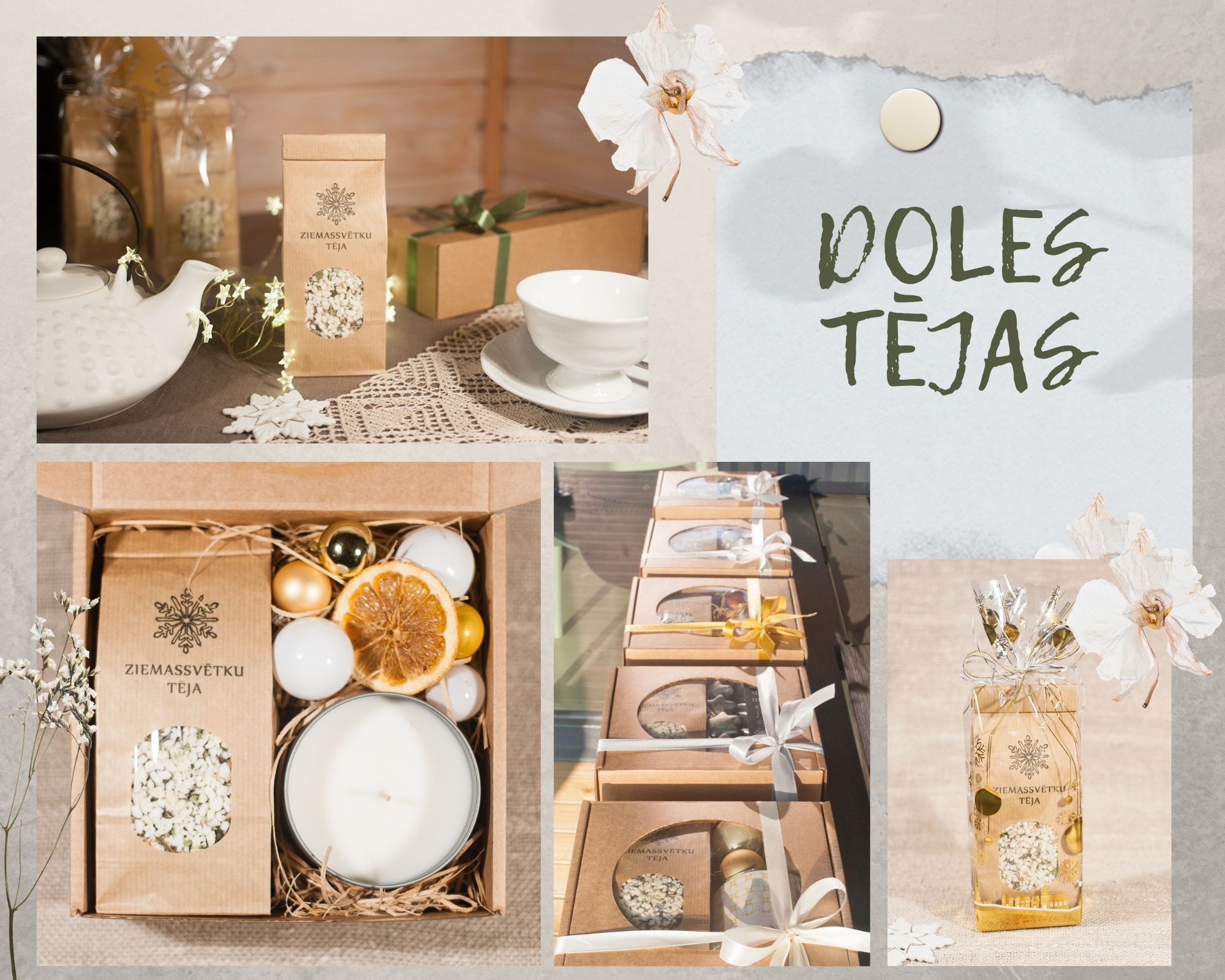 Doles tējas kolāža