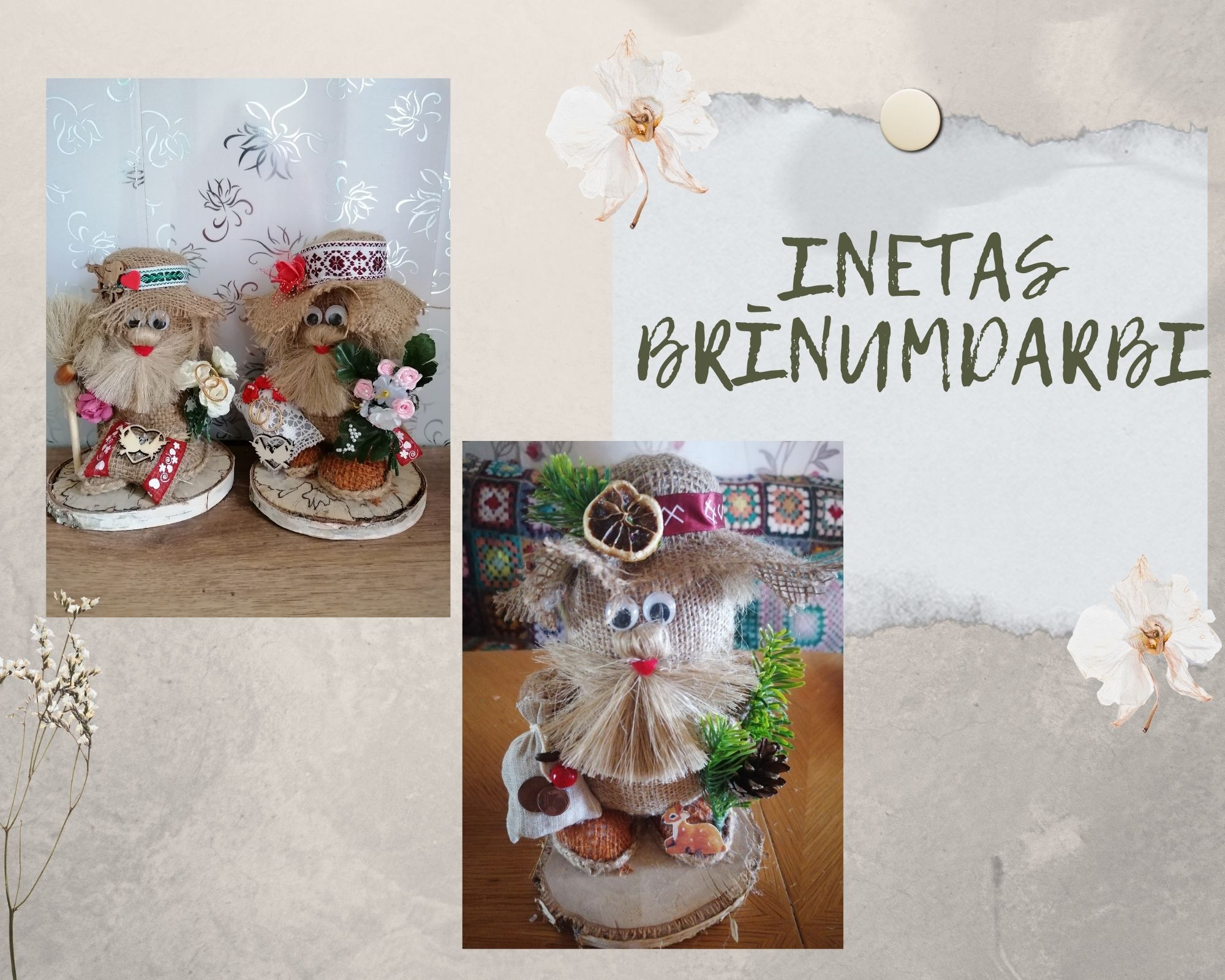 Inetas Brīnumdarbi kolāža