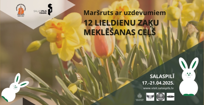 Maršruts ar uzdevumiem Lieldienu zaķu meklēšanas ceļš 2025