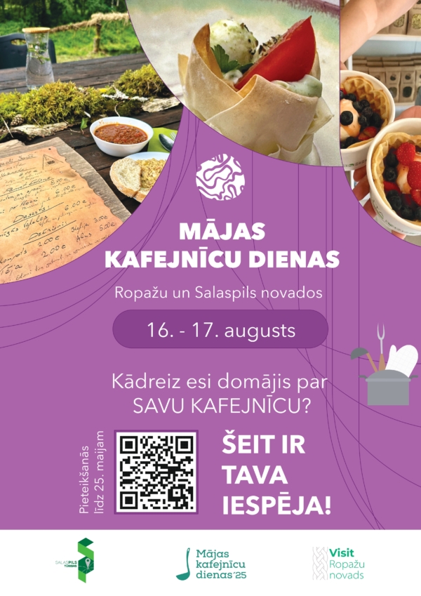Mājas kafejnīcu dienas Ropažu un Salaspils novados - pieteikšanās informācija